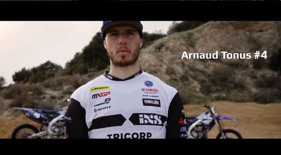 Arnaud Tonus im Provovideo des Wilvo Yamaha MXGP Team.