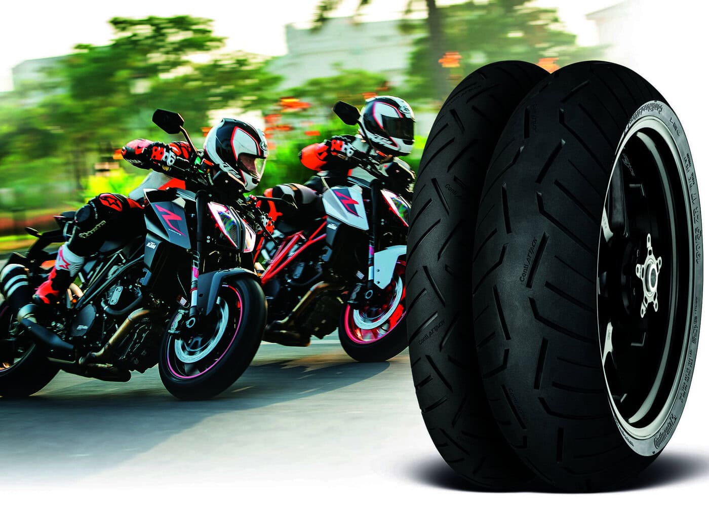 Continental auf der Super Duke