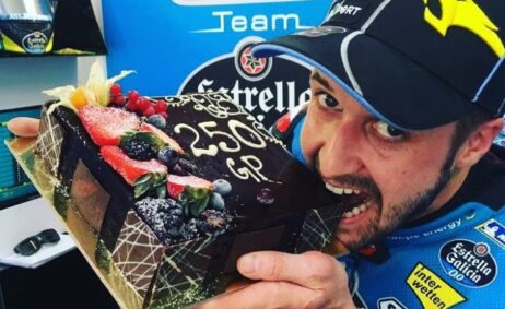 Tom Lüthi feiert sein 250. Grand Prix Rennen in Katar.