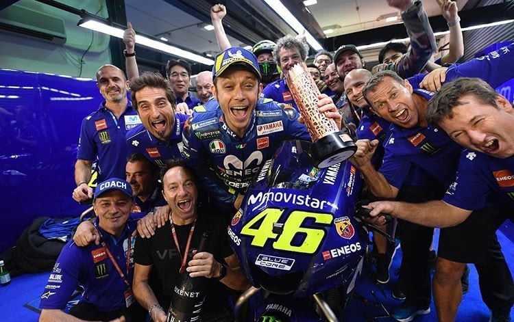 Podest für Valentino Rossi: in Katar wird er Dritter