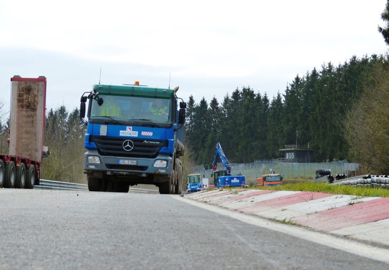 Bauarbeiten am Nürburgring.