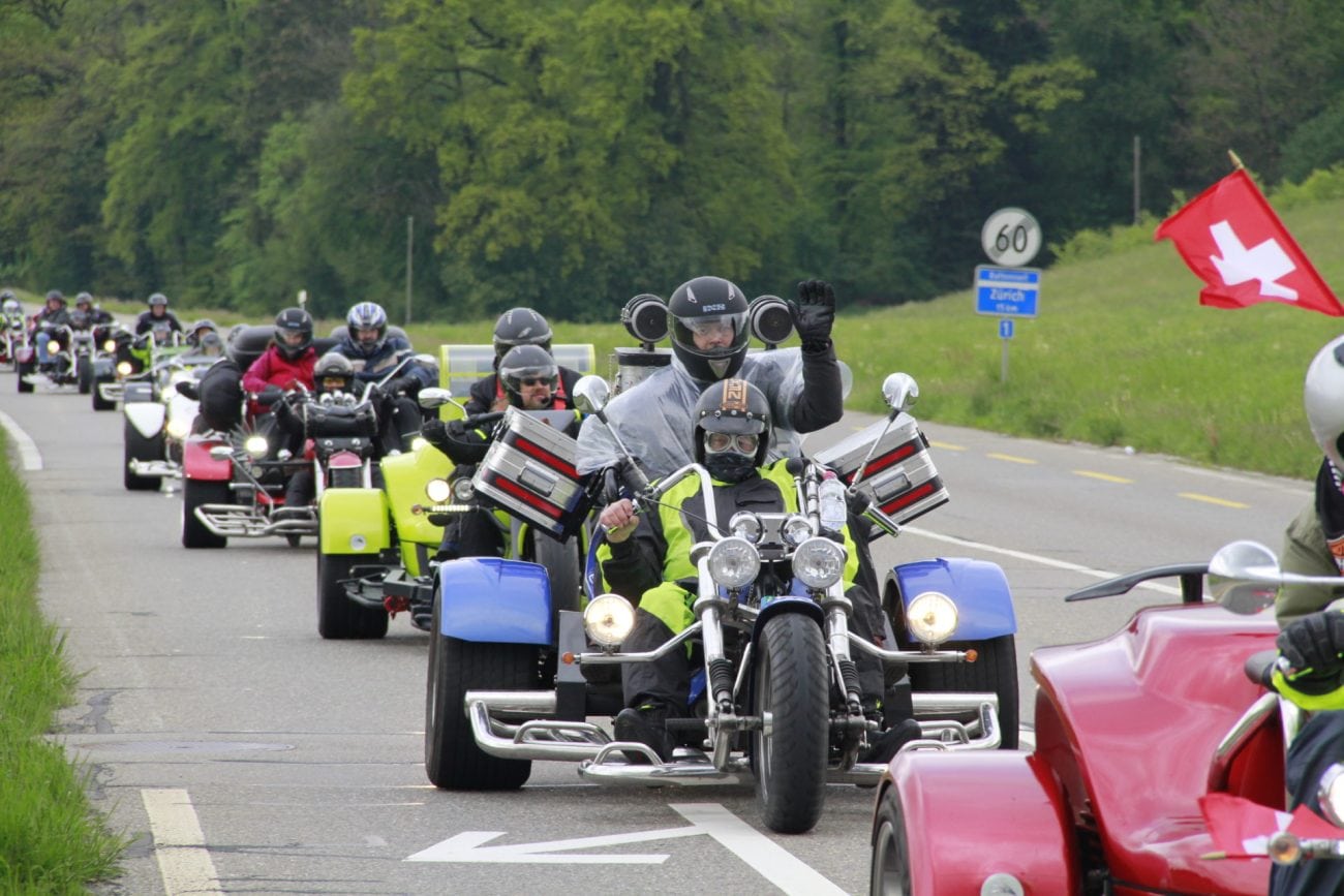 Ausfahrt am Love Ride Switzerland. Foto: Archiv