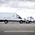 ADAC testet Notbremssysteme an Transportern. Bild: ampnet/ADAC