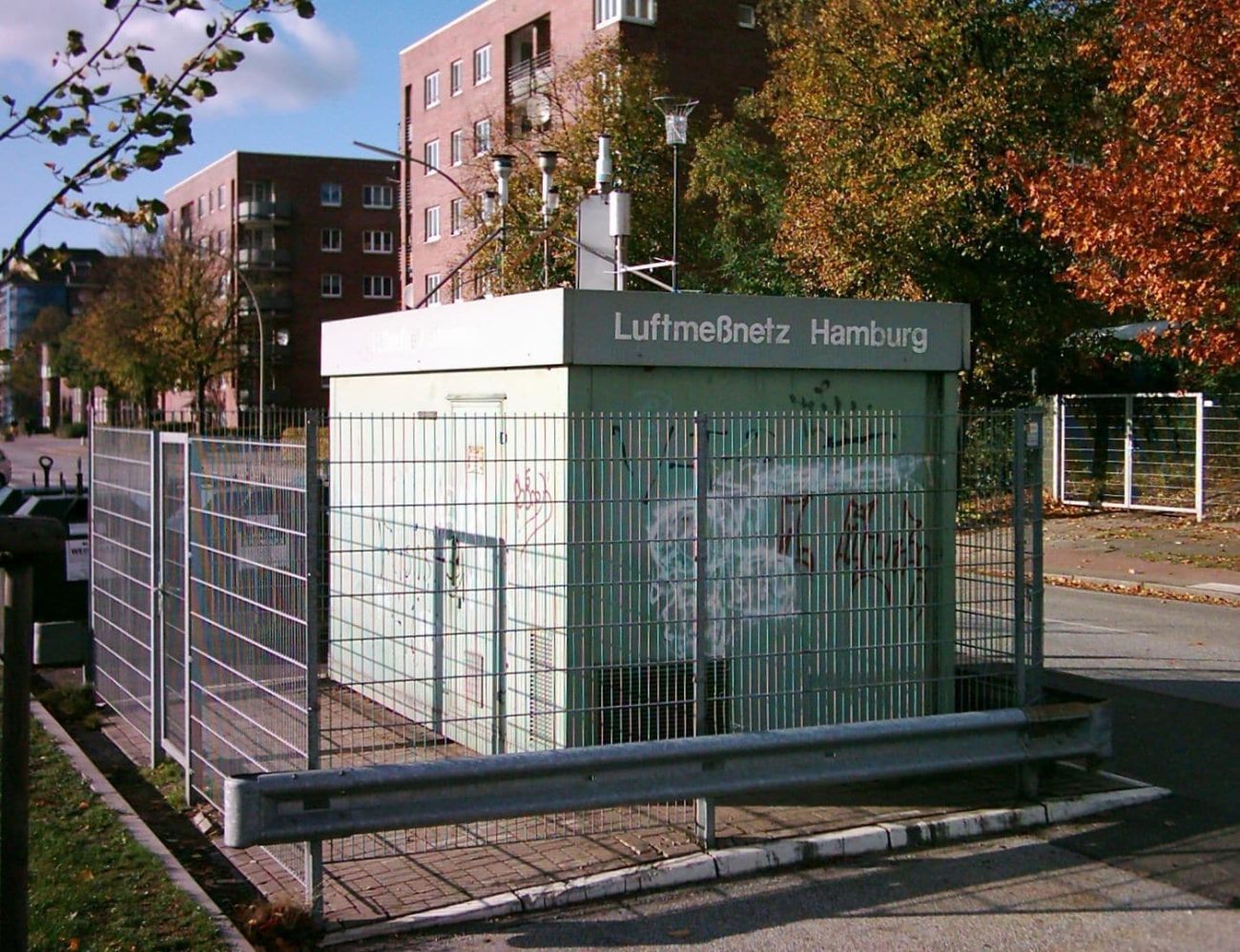 Luftmessstation Hamburg. Foto: ampnet