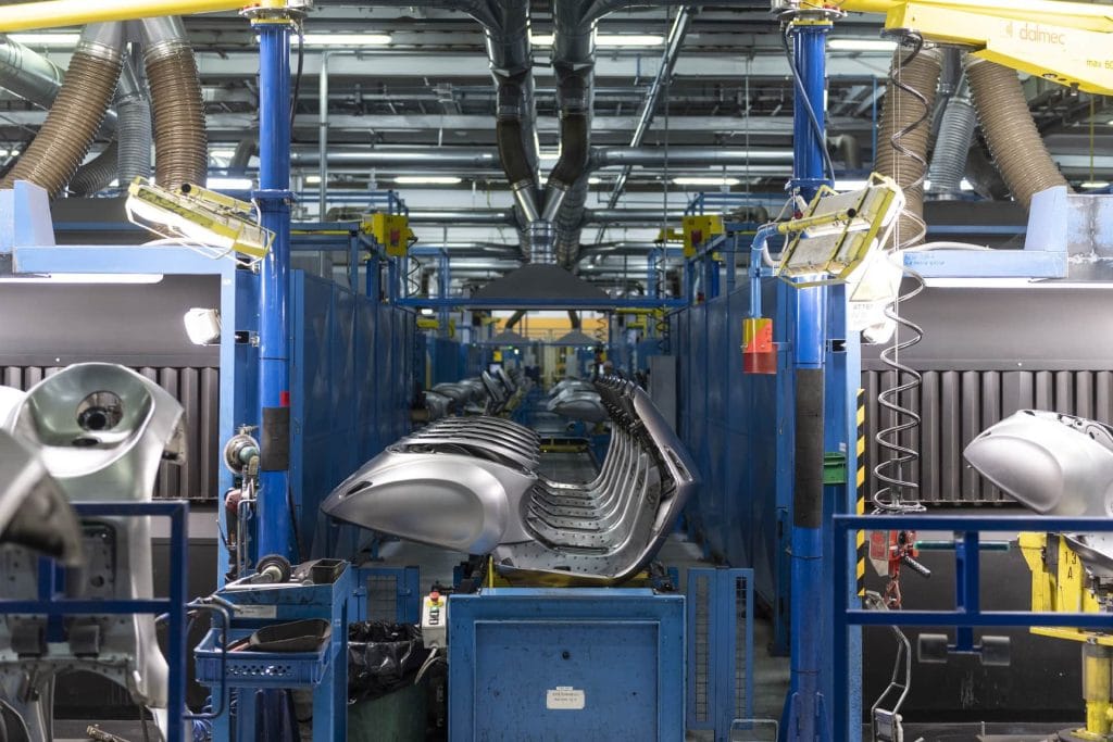 Vespa-Produktion im Piaggio-Werk Pontedera. Foto: ampnet/Piaggio