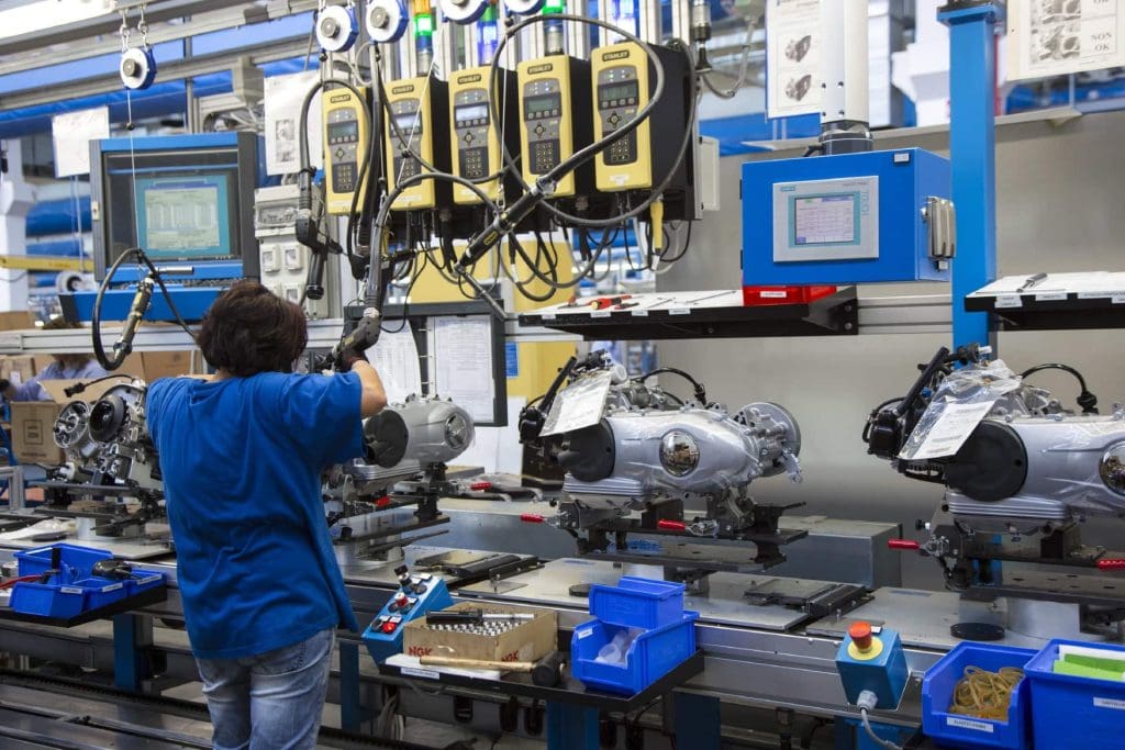 Vespa-Produktion im Piaggio-Werk Pontedera. Foto: ampnet/Piaggio