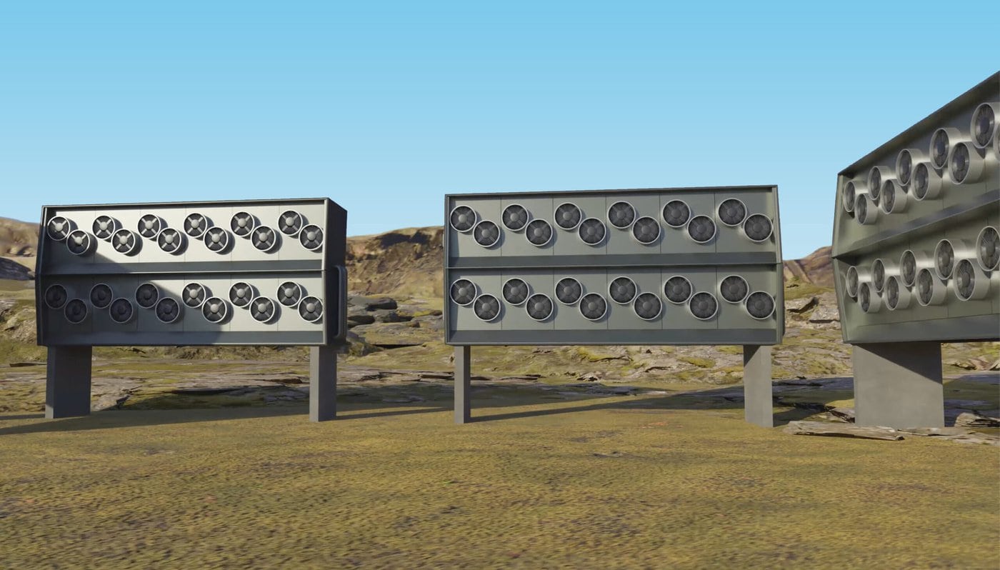 Audi und Climeworks filtern CO2 aus der Luft und lassen es unter der Erde mineralisieren. Foto: ampnet