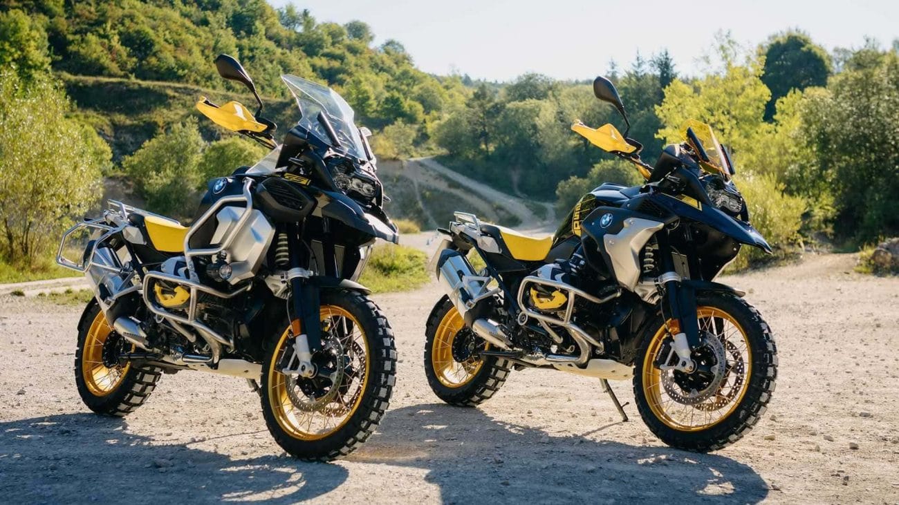 Die BMW R 1250 GS und R 1250 GS Adventure in der "40 Years GS-Edition". Foto: BMW