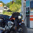 Benzin Tanken mit der neuen Indian Super Chief Limited.