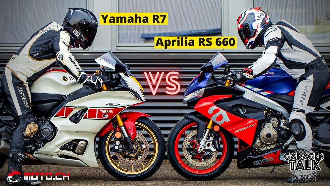 Vergleich Aprilia RS 660 vs. Yamaha R7