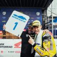 In Oschersleben feierte Lenoxx Phommara 2022 seinen ersten Sieg im Northern Talent Cup.