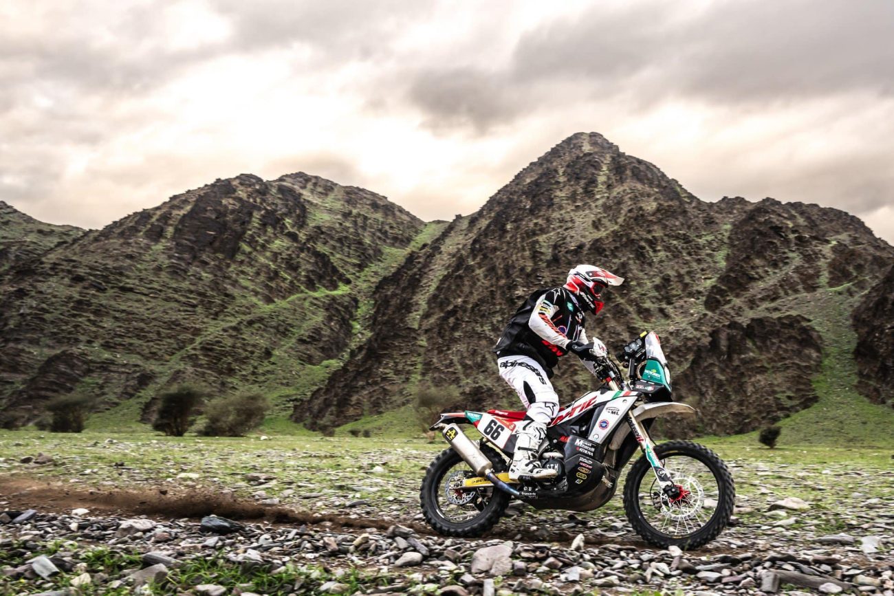 Motorex ist offizieller Partner von Fantic Motor: Alex Salvini bei der Rallye Dakar Moto 2023.