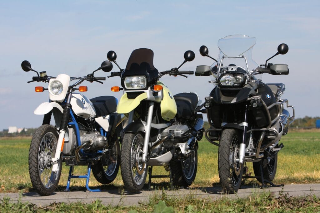 Vergleichstest anlässlich 30 Jahre GS – R 80 GS Basic, R 1100 GS und R 1200 GS (K25).